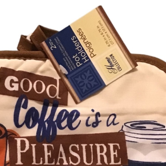 NWT Home Collection Kitchen Set Good Coffee Pleasure Good Friends are aTreasure - Picture 5 of 5